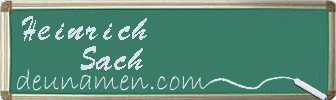 Heinrich Sach Visitenkarte